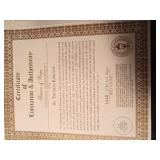 Numbered limited edition "Beacon of Hope" Season memories 1 Lithograph by Thomas Kinkade 1848 / 2750 with certificate of limitation & authenticity
