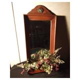 Solid wood planter mirror
