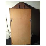 Solid wood planter mirror