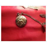 Pocket watch and 4 Vintage wrist watches