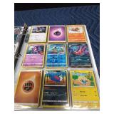 Binder of 90 Pokemon trading cards
