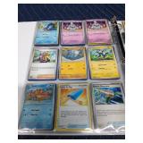 Binder of 90 Pokemon trading cards
