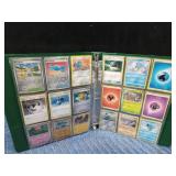 Binder of 90 Pokemon trading cards