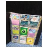 Binder of 90 Pokemon trading cards