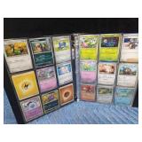 Binder of 90 Pokemon trading cards
