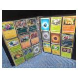 Binder of 90 Pokemon trading cards