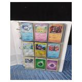 Binder of 90 Pokemon trading cards