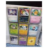 Binder of 90 Pokemon trading cards