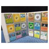 Binder of 90 Pokemon trading cards