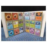 Binder of 90 Pokemon trading cards