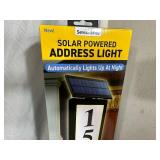 New Solar Powered Address Light