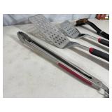 New Grill Pro Spatulas, Palmyra Grill Brush, Tongs