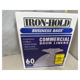 Box of 60 Commercial Drum Liners 55 Gallon Trash Bags