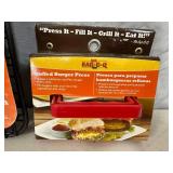 New Stuffed Burger Press and Mini Burger Grilling Basket