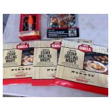 New Beer Can Chicken Roaster, Cedar Grilling Wraps, Spice Grinder