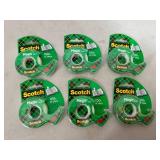 6 New Rolls of 3M Scotch Magic Tape