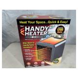 New Handy Heater Pure Warmth Ceramic Space Heater with LED Lights