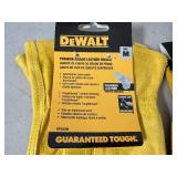 New Dewalt Leather Gloves and Coated Gripper Work Gloves - Size M