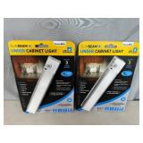 2 New Slim Beam Under Cabinet Rechargeable Lights