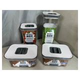 4 New Pantrymate Space Box Leak Proof Food Storage Containers