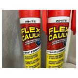 2 Cans of Flex Caulk with Trigger Flow Nozzle - White