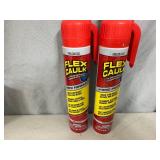 2 Cans of Flex Caulk with Trigger Flow Nozzle - Clear