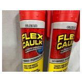 2 Cans of Flex Caulk with Trigger Flow Nozzle - Clear