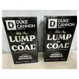 2 New Bars of Duke Cannon Lump of Coal Bar Soap