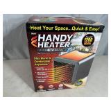 New Handy Heater Pure Warmth Ceramic Space Heater with LED Lights