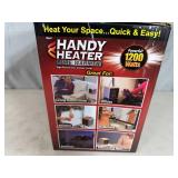 New Handy Heater Pure Warmth Ceramic Space Heater with LED Lights