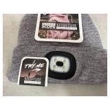 New Night Owl Rechargeable LED Lighted Beanie Hat - Adult Grey