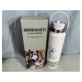 New Serengeti Vacuum Insulated Stainless Steel Water Bottle - Bichon Frise Dog