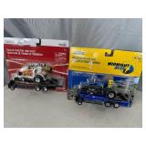 New Case and New Holland Tractor Pulling Tractors and Weight Sled Toy Sets