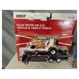 New Case and New Holland Tractor Pulling Tractors and Weight Sled Toy Sets