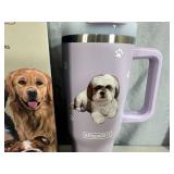 New Serengeti Vacuum Insulated Stainless Steel Tumbler with Lid - Shih Tzu Dog