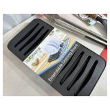 Assorted New Kitchen Accessories, Drain Board, Ice Trays, Reusable Bags, Etc.