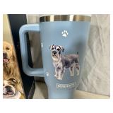 New Serengeti Vacuum Insulated Stainless Steel Tumbler with Lid - Schnauzer Dog