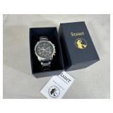 Stauer Noire Marin Watch with Box