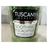 New 18 oz Tuscany Premium Candle with Essential Oils