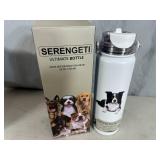 New Serengeti Vacuum Insulated Stainless Steel Water Bottle - Border Collie Dog