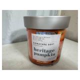 New Signature Soy Plant Based Wax Blend 2 Wick Candle - Heritage Pumpkin