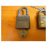 Collection of Six Vintage Padlocks - Five with Keys