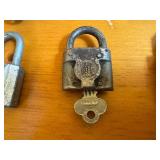 Collection of Six Vintage Padlocks - Five with Keys