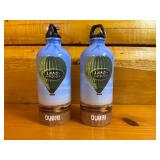 Pair of Rare Land Rover Dubai Aluminum Bottles - Safari Balloon Platinum Heritage