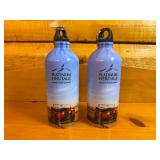 Pair of Rare Land Rover Dubai Aluminum Bottles - Safari Balloon Platinum Heritage