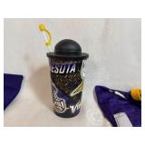 MN Vikings Memorabilia - Topps Signature Class Chris Carter and Adrian Peterson Cards, Collector Cup, Children