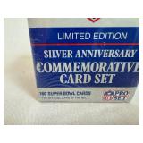 Super Bowl XXV Limited Edition Pro Set Silver Anniversary Commemorative Card Set - Sealed Package