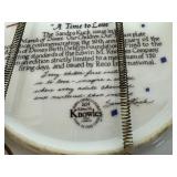 Vintage Collectible Plates - Sandra Kuck Limited Edition "A Time to Love" and "Star Spangled Sky" with "Baby