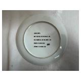 Theodore Rosevelt Vintage Plate with Gold Flecked Rim and Vintage Floral Wall Plate