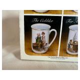 Norman Rockwell Four Mug Set